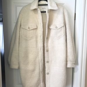 aritzia ganna shirt jacket Sherpa xs